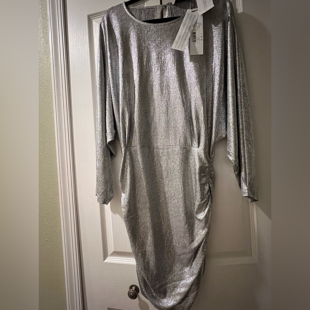 I R O metallic dress size 38